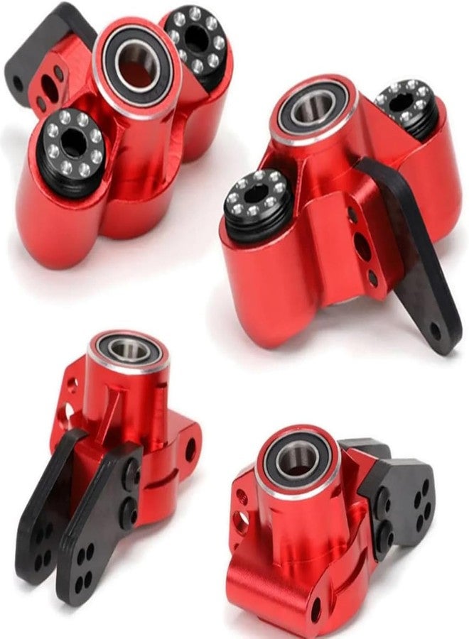 UURCSKY Alloy AR330505 Front Steering Blocks AR330404 Rear Hub Carrier for RC Arrma 6S 1/8 Kraton Notorious Outcast 6S BLX Upgrade Part(Red) - Image 1